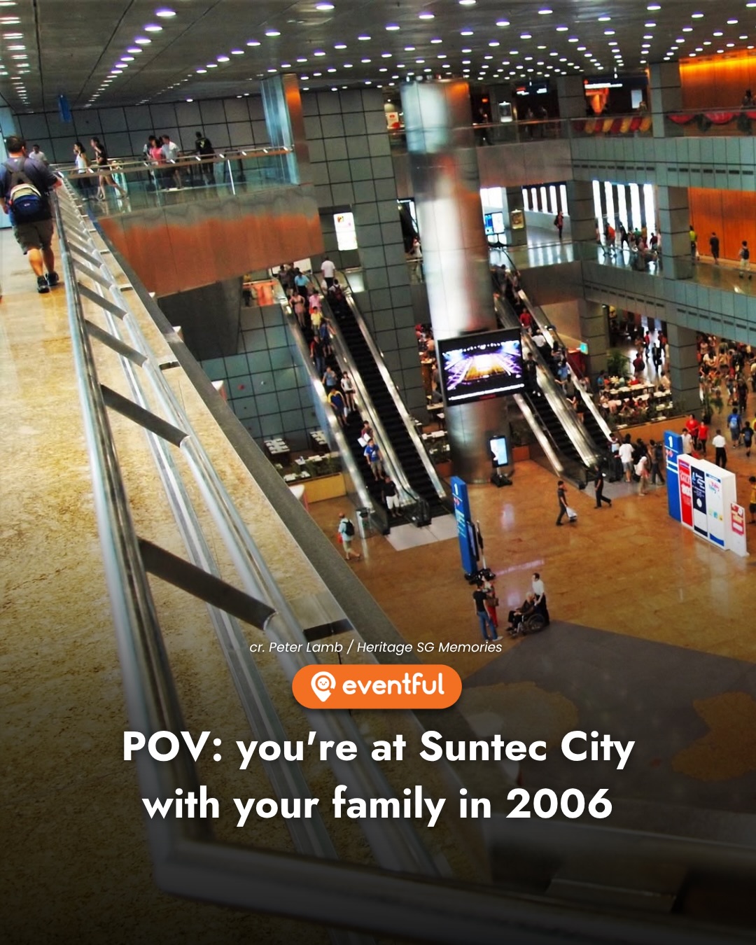 Suntec City in 2006: Carrefour, Eng Wah and Food Republic