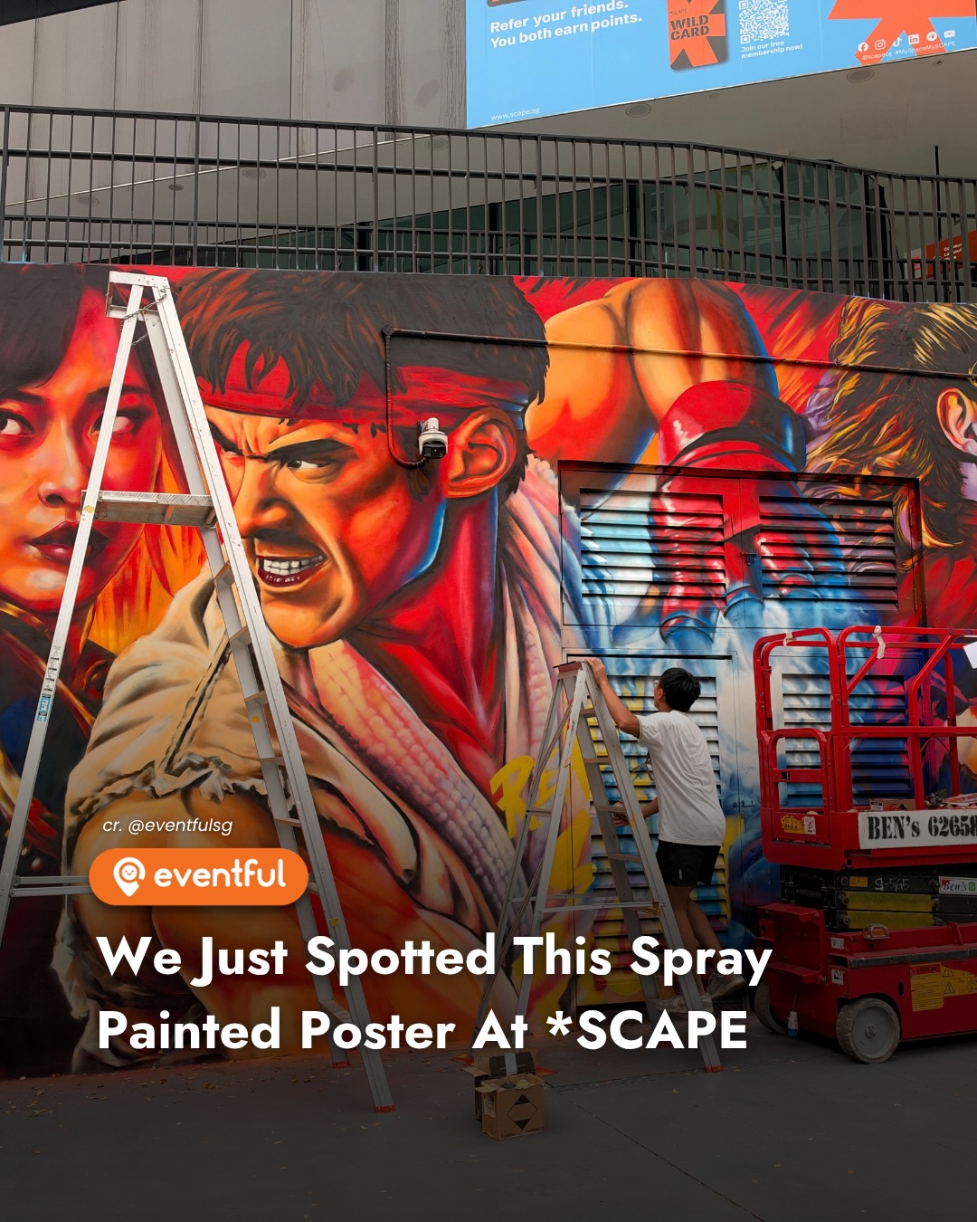 Street Fighter Mural at *SCAPE: Who Painted It and Why It Is There