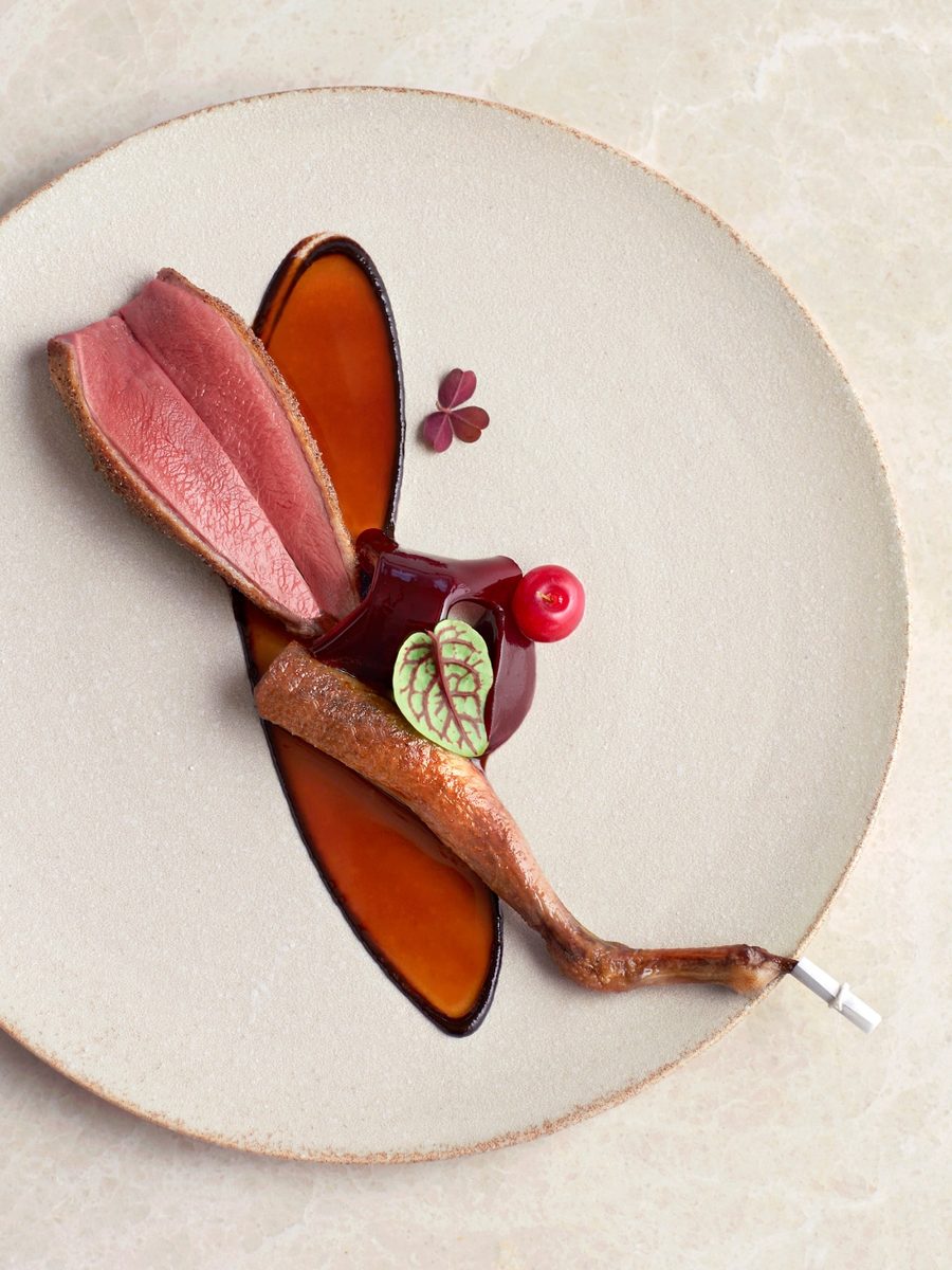 Kampot pepper crusted pigeon at Odette