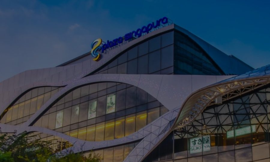 Ngee Ann City, home of Takashimaya, seen from Orchard Road