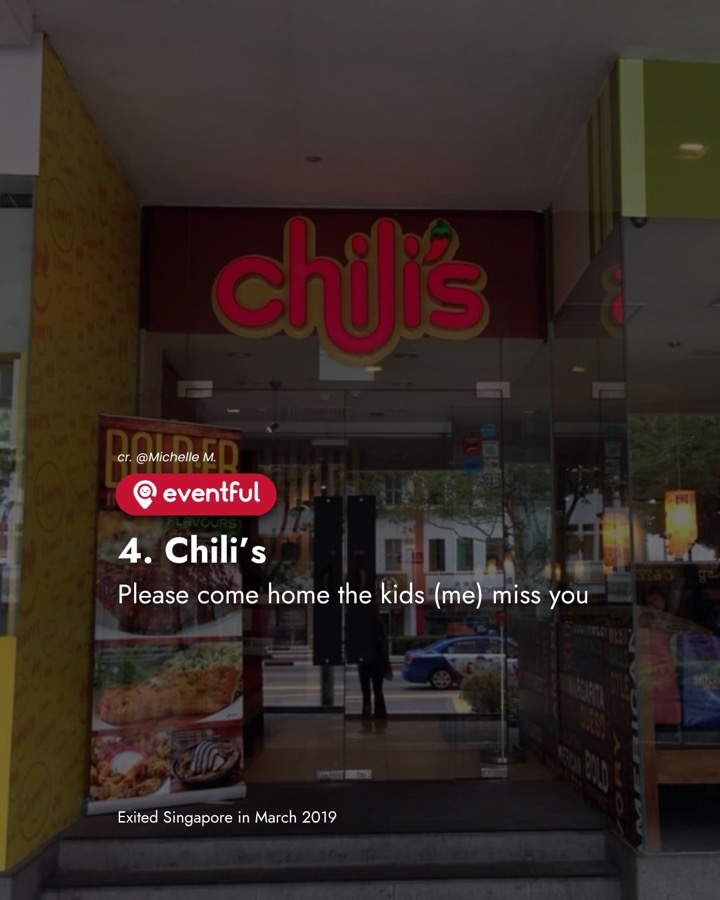 The old Chili's shopfront in Singapore