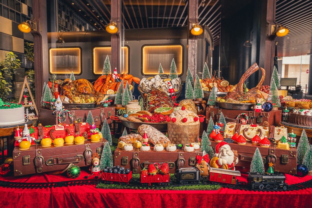 Christmas Day Mega Brunch buffet spread at Pullman Singapore Hill Street