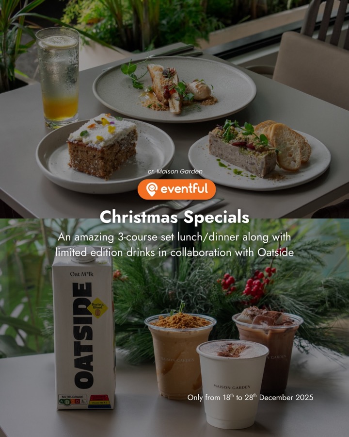Maison Garden Christmas set lunch and Oatside collaboration drinks