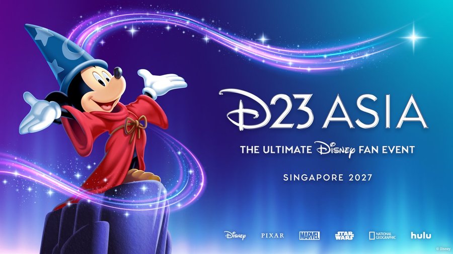 D23 Asia Singapore 2027 key visual with Sorcerer Mickey