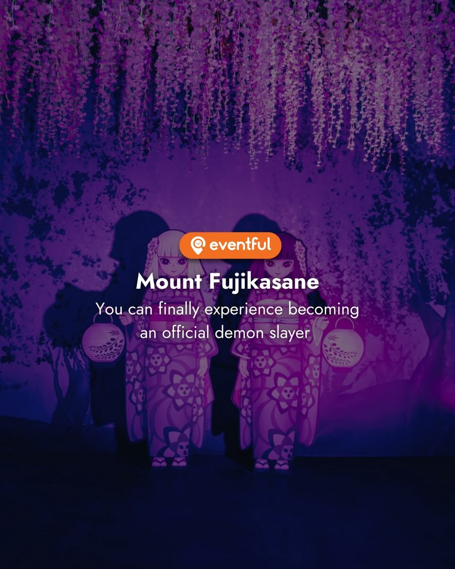 Mount Fujikasane wisteria room from the Demon Slayer exhibition