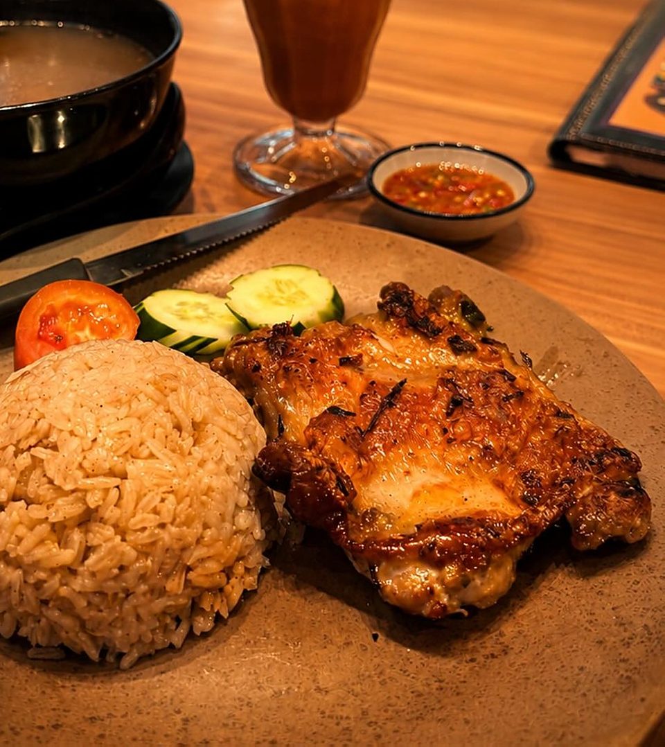 Lemongrass grilled chicken with rice at 2GATHER