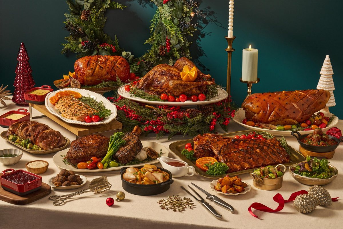 Christmas roast turkey, ham and festive dishes at 15 Stamford, The Capitol Kempinski Hotel Singapore