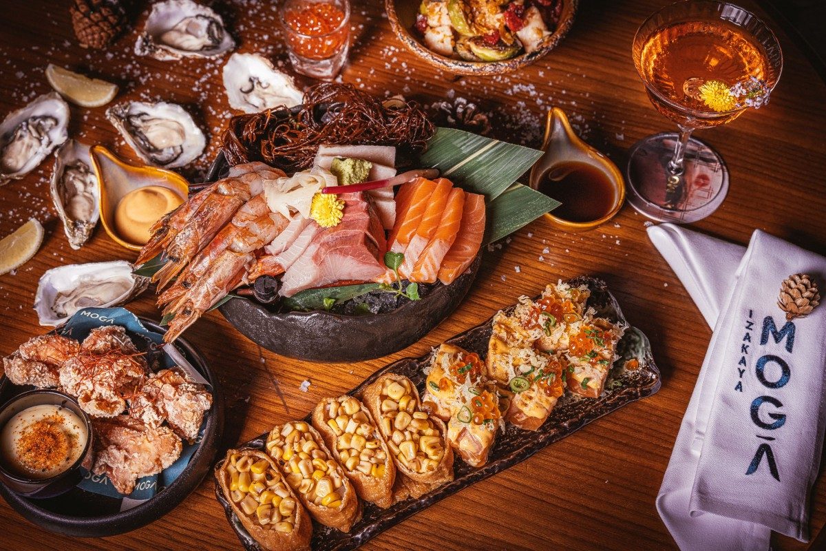 MOGA Christmas Eve platter with oysters, sashimi and prawns at Pullman Singapore Hill Street