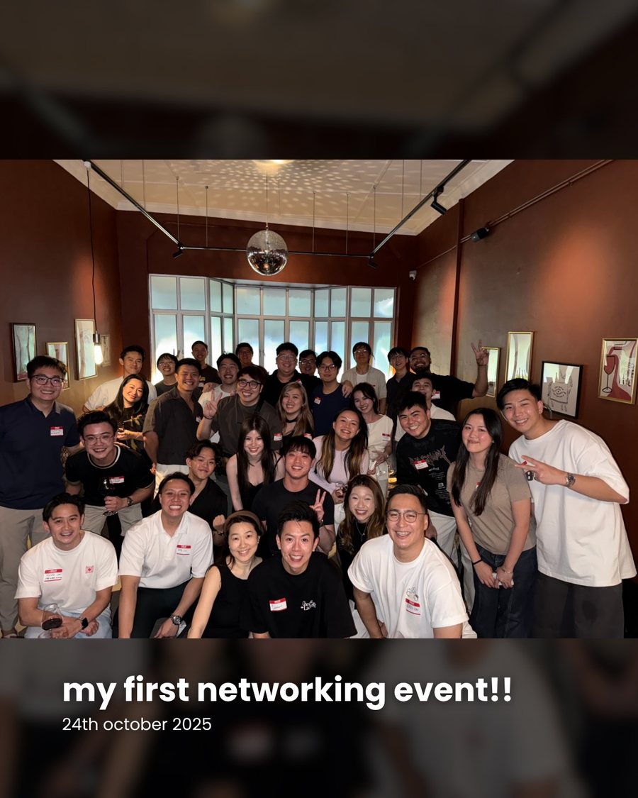 Group photo from Joston's first networking event in October 2025