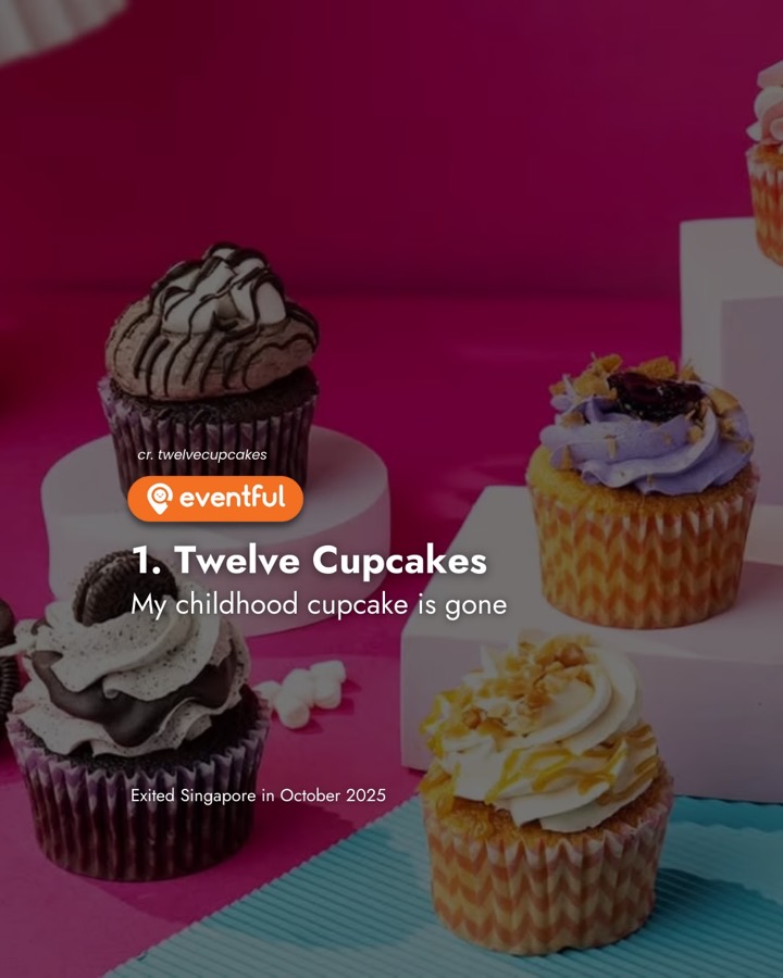 Twelve Cupcakes cupcakes on a pink backdrop, the first brand on our closures list