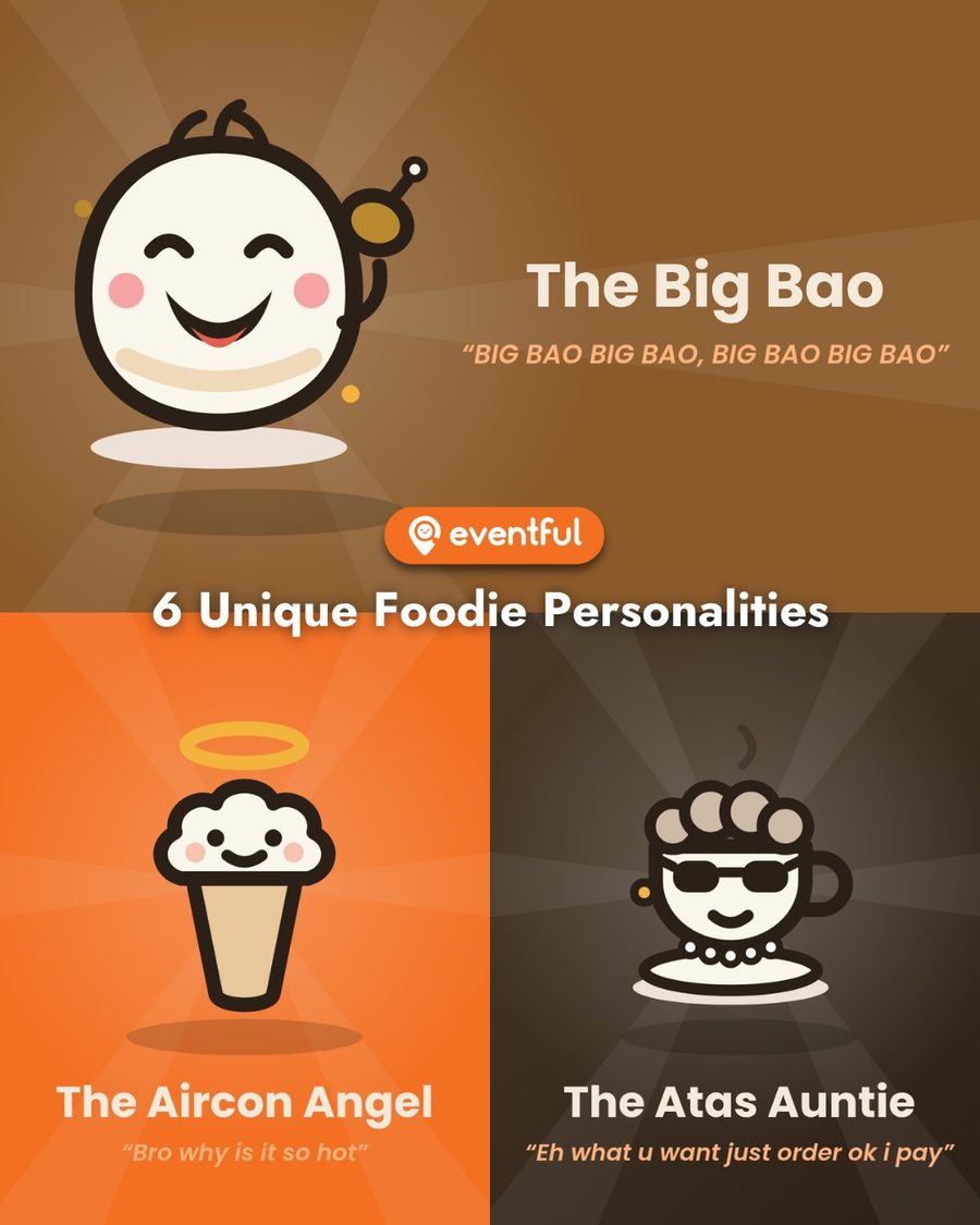 Makan Pets characters The Big Bao, The Aircon Angel and The Atas Auntie
