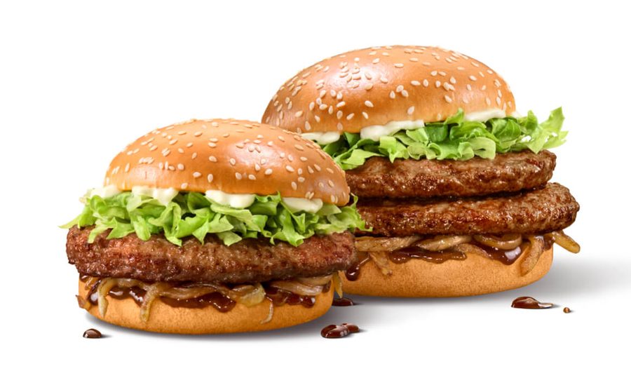 McDonald's Beef Bulgogi Burger, single and double