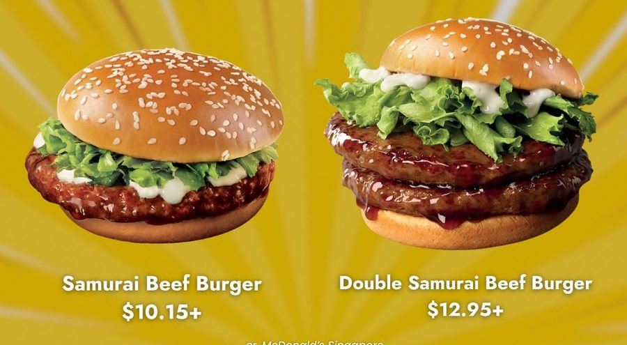 Samurai Beef Burger and Double Samurai Beef Burger