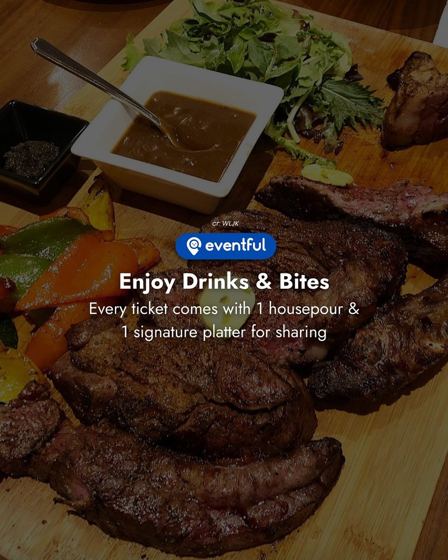 Grilled steak platter at WLJK, from the event carousel