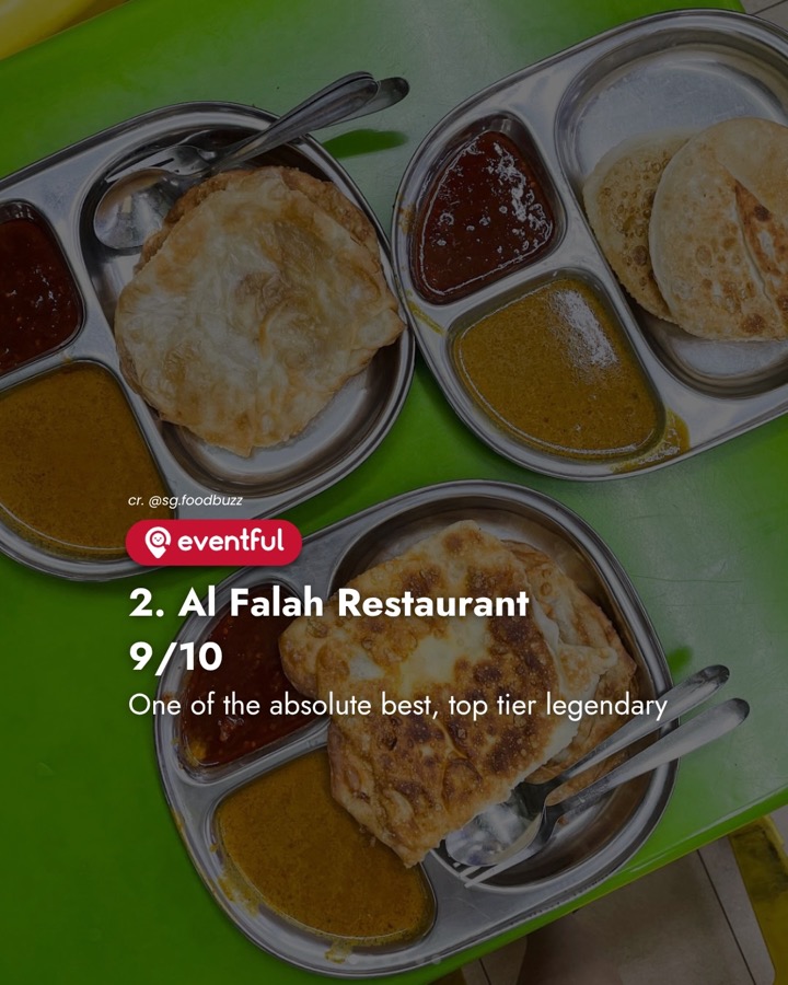 Coin prata with curry and sambal at Al Falah Restaurant, Hougang