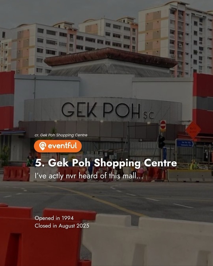 Gek Poh Shopping Centre in Jurong West, closed August 2025
