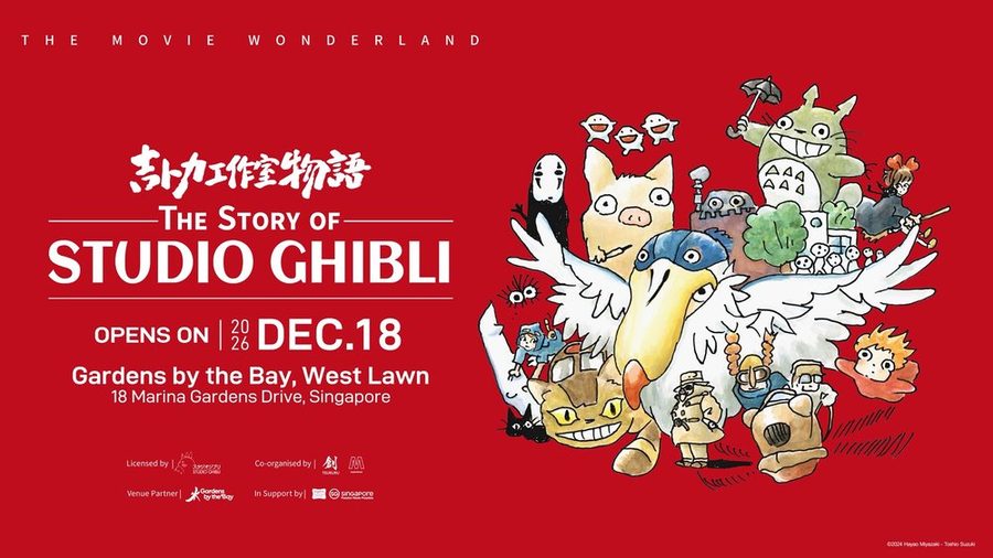 Key visual for The Story of Studio Ghibli, opening 18 December 2026 at Gardens by the Bay West Lawn