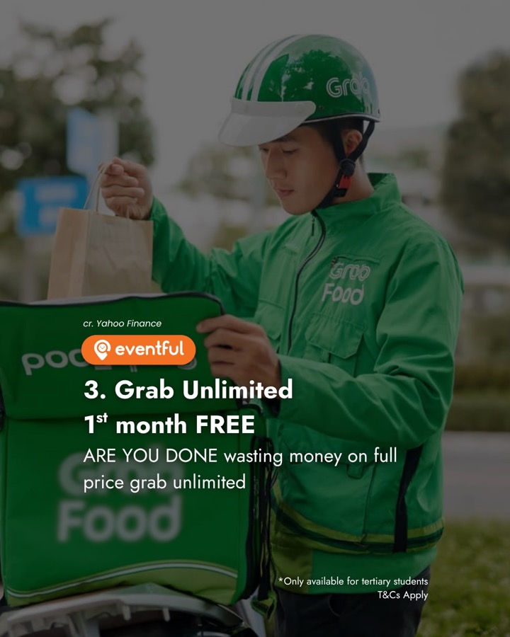 GrabFood rider with a delivery bag