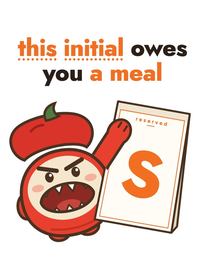 Shiok Sambal from Makan Pets holding a reserved card with the letter S