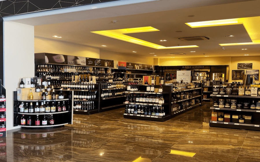 Inside a Cellarbration wine and spirits store