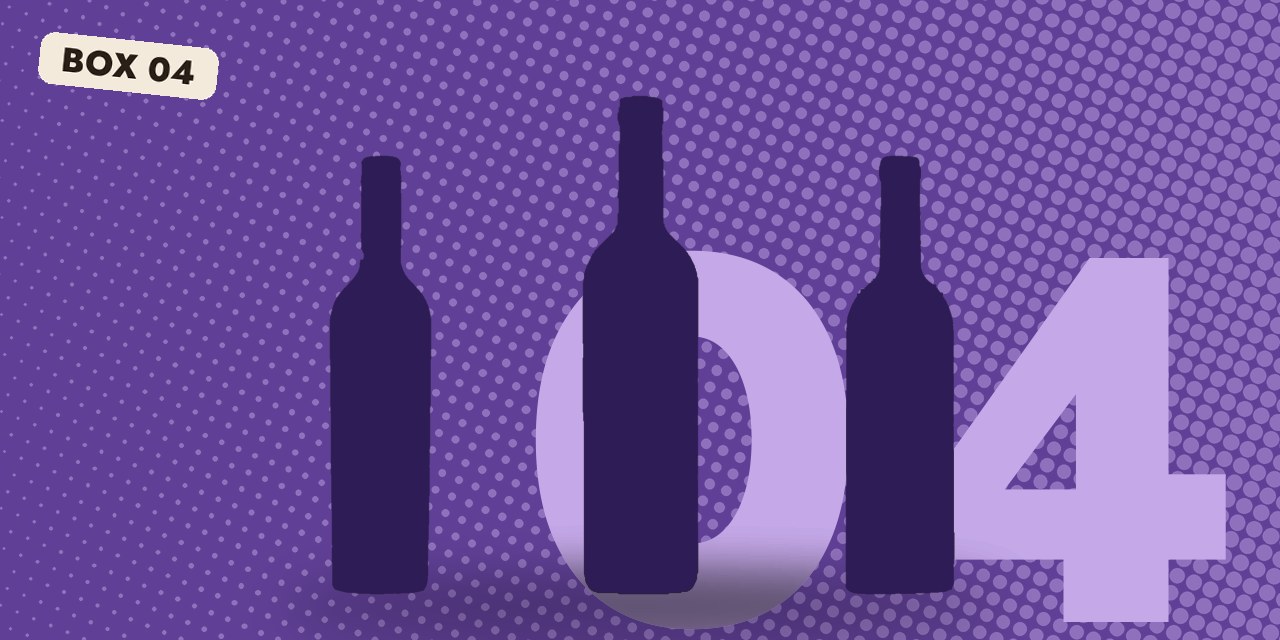 Wine mystery box 4, The Discovery Reserve: three mystery bottles in silhouette